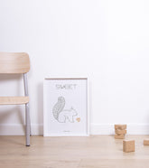 NORDIC - Affiche enfant - L'écureuil, sweet